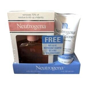 Vintage Neutrogena Shampoo Extra Mild 6 Fl Oz 1990 With Conditioner Sealed RARE